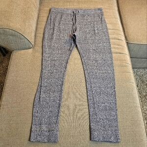 Express Gray Black Cozy Comfy Casual Drawstring Relaxed Pants Size Large